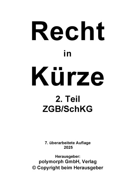 Recht in Kürze 2