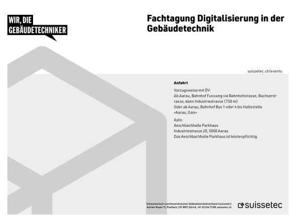 Ticket «Digitalisierung in der Gebäudetechnik 2027»