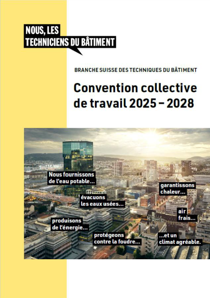 Convention collective de travail (CCT) dans la branche des techniques du bâtiment 2025-2028